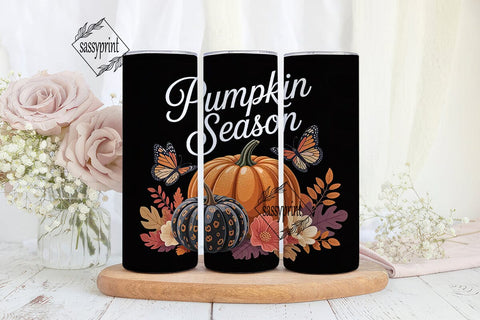 Pumpkin Season 20oz Tumbler Wrap Sublimation sassyprint 