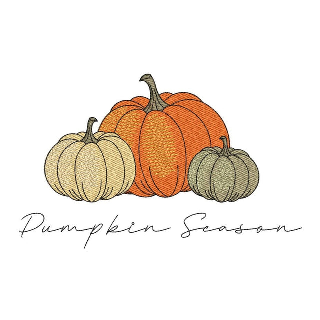 Pumpkin Season Embroidery Design, Autumn Embroidery File, Thanksgiving Embroidery Design, 5 sizes, Instant Download Embroidery/Applique DESIGNS Nino Nadaraia 