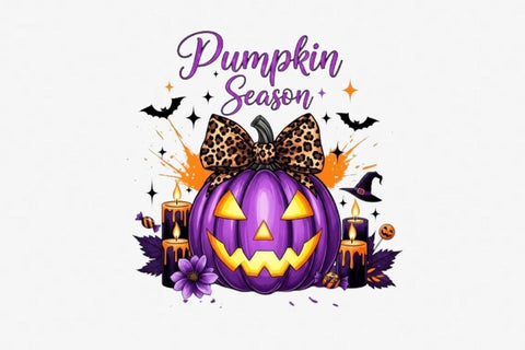 Pumpkin Season | Spooky Ghost Halloween PNG | Fall Sublimation Design Sublimation Debashish Barman 