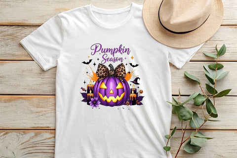 Pumpkin Season | Spooky Ghost Halloween PNG | Fall Sublimation Design Sublimation Debashish Barman 