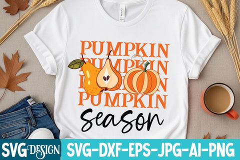 Pumpkin Season SVG Design,Pumpkin Season Sublimation Design,Pumpkin Season PNG,Pumpkin Svg Design ,Autumn SVG Bundle SVG BlackCatsMedia 