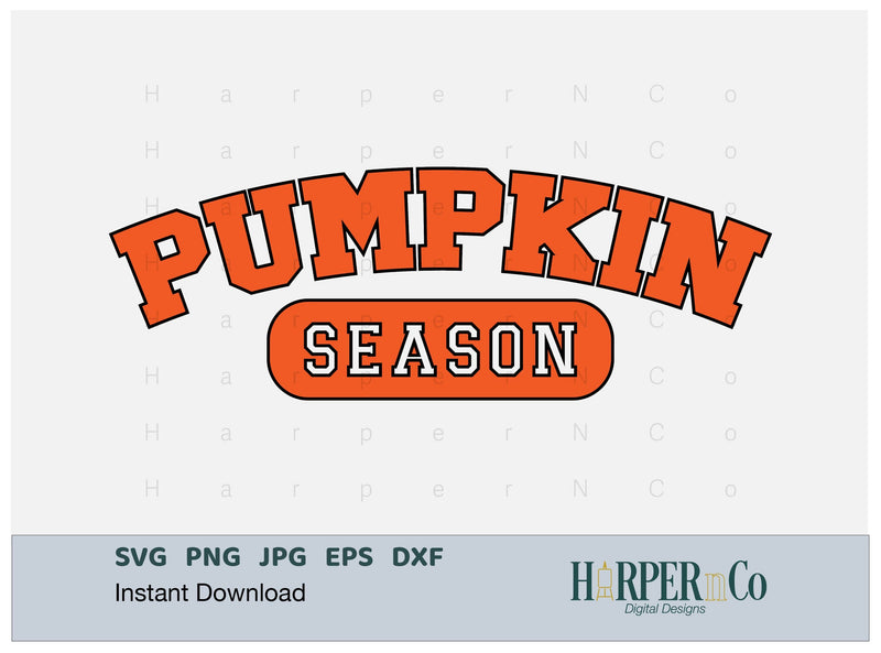 Pumpkin Season SVG PNG Cut EPS File SVG HarperNCo 