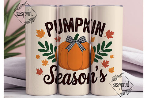 Pumpkin Season's 20oz Tumbler Wrap Sublimation sassyprint 