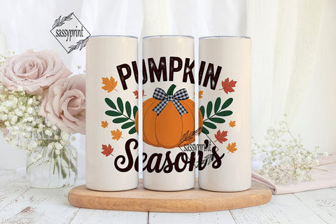 Pumpkin Season's 20oz Tumbler Wrap Sublimation sassyprint 