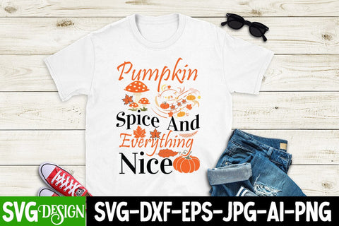 Pumpkin Spice And Everything Nice SVG Cut File, Pumpkin Spice And Everything Nice SUblimation PNG, Fall Farmhouse SVG Cut File , Fall Farmhouse SVG Quotes , Fall SVG Cut File, Autumn SVG Cut File SVG BlackCatsMedia 