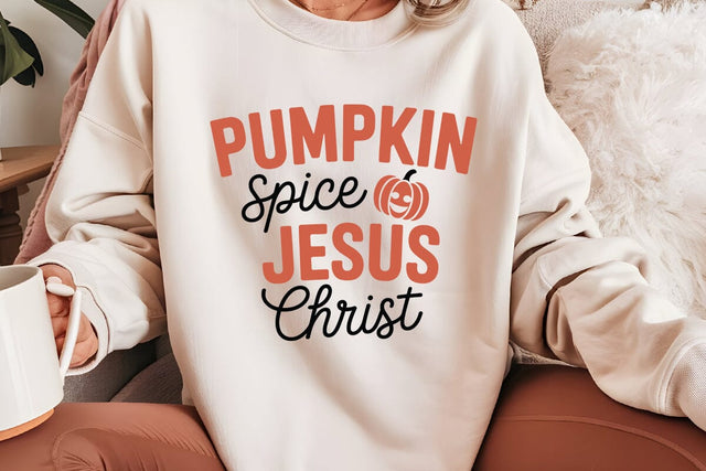 Pumpkin Spice And Jesus Christ SVG Angelina750 