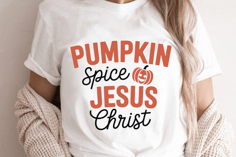 Pumpkin Spice And Jesus Christ SVG Angelina750 