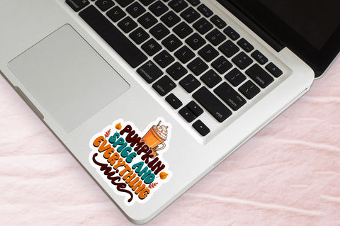Pumpkin spice and Stickers Design Sublimation Regulrcrative 