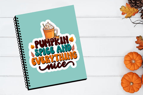 Pumpkin spice and Stickers Design Sublimation Regulrcrative 