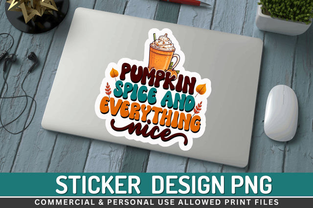 Pumpkin spice and Stickers Design Sublimation Regulrcrative 