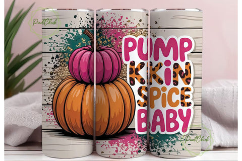 Pumpkin Spice Baby 20oz Tumbler Wrap Sublimation PixelChick 