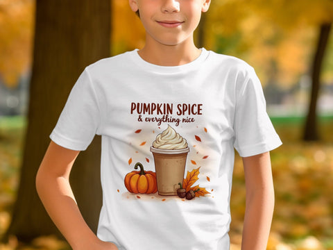 Pumpkin spice & everything nice Fall Sublimation PNG Sublimation Luvleigh Digitals 