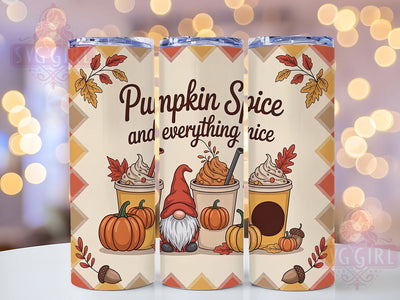 Pumpkin Spice Everything Nice Tumbler, Everything Nice Wrap, 20oz Sublimation, Fall Coffee Cup, Autumn Spice Mug, Cozy Pumpkin Tumbler, Thanksgiving Drinkware Sublimation SvggirlplusArt 