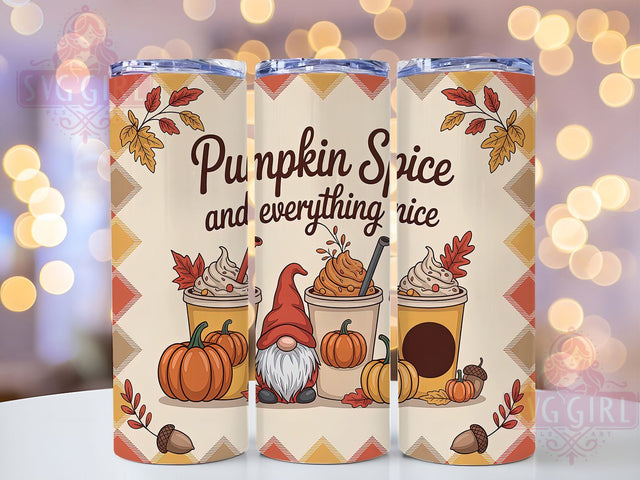 Pumpkin Spice Everything Nice Tumbler, Everything Nice Wrap, 20oz Sublimation, Fall Coffee Cup, Autumn Spice Mug, Cozy Pumpkin Tumbler, Thanksgiving Drinkware Sublimation SvggirlplusArt 
