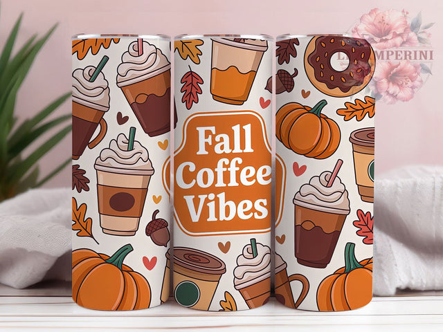 Pumpkin Spice Fall Coffee Tumbler, Pumpkin Tumbler Wrap, Fall Vibes Cup, Autumn Drinkware, Cozy Fall Mug, Pumpkin Spice Cup, Thanksgiving Tumbler Sublimation Li Zamperini 