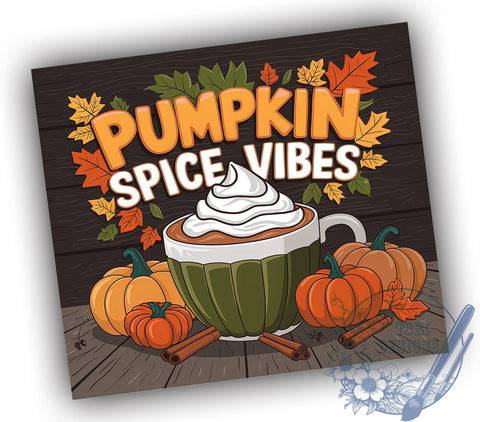 Pumpkin Spice, Fall Tumbler, 20oz Sublimation, Autumn Vibes, Seasonal Drinkware, Coffee Lovers, Cozy Fall Designs, Thanksgiving Tumblers Sublimation ToriDesigns 