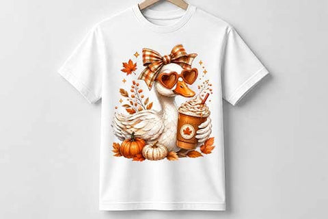 Pumpkin Spice Goose PNG | Fall Goose Digital Download SVG BillahCrafts 