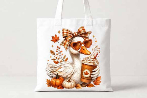 Pumpkin Spice Goose PNG | Fall Goose Digital Download SVG BillahCrafts 