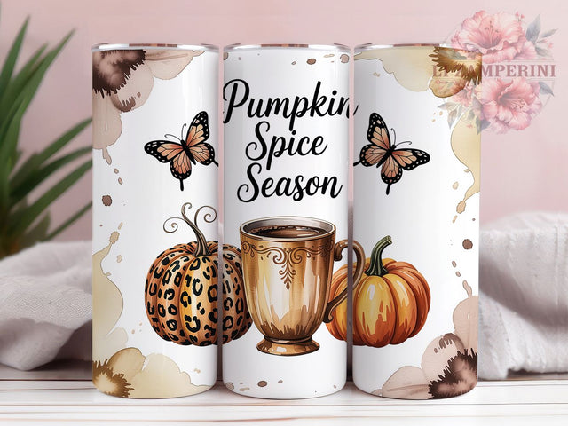 Pumpkin Spice Harvest Fall Tumbler Wrap, Fall Tumbler Png, 20oz Skinny Tumbler, Pumpkin Spice Vibes, Sublimation Download, Harvest Tumbler Design, Hello Fall Tumbler Sublimation Li Zamperini 