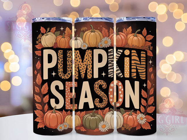 Pumpkin Spice Hello Fall Tumbler Wrap, Fall Tumbler Wrap, Autumn Tumbler Design, 20oz Skinny Tumbler Png, Pumpkin Spice Tumbler, Hello Fall Png, Fall Sublimation Sublimation SvggirlplusArt 