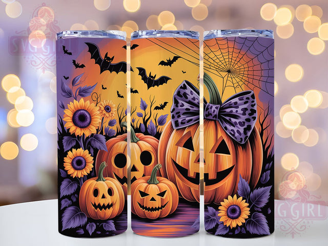 Pumpkin Spice Hello Fall Tumbler Wrap, Halloween Pumpkin Png, Pumpkin Spice Tumbler, Spooky Season Tumbler, Autumn Tumbler Design, 20oz Skinny Tumbler Png, Hello Fall Png Sublimation SvggirlplusArt 