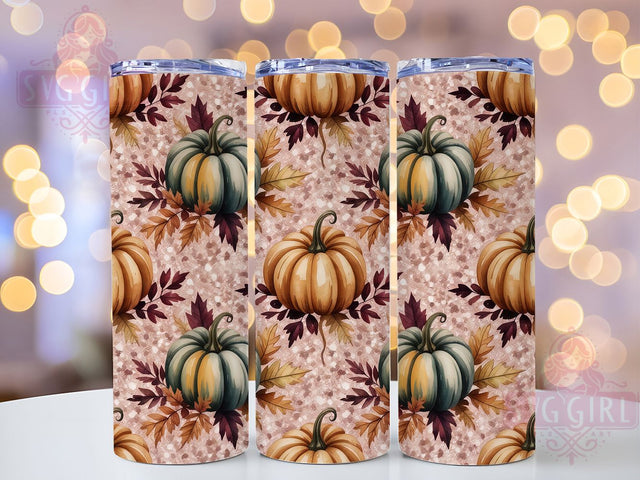 Pumpkin Spice Hello Fall Tumbler Wrap, Pumpkin Tumbler Png, Autumn Tumbler Design, 20oz Skinny Tumbler Png, Pumpkin Spice Tumbler, Fall Sublimation, Hello Fall Png Sublimation SvggirlplusArt 