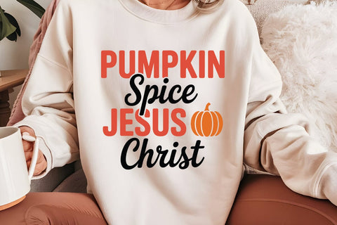 Pumpkin Spice Jesus Christ SVG Angelina750 
