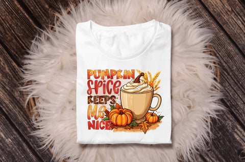 Pumpkin spice keeps me Sublimation Design Sublimation Regulrcrative 
