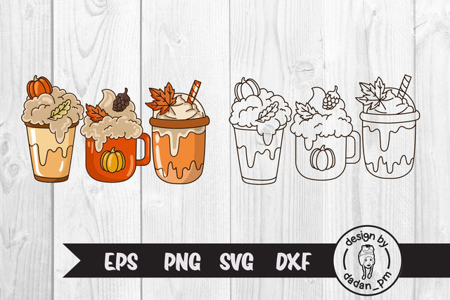 Pumpkin Spice Latte Cup, svg & sublimation SVG dadan_pm 