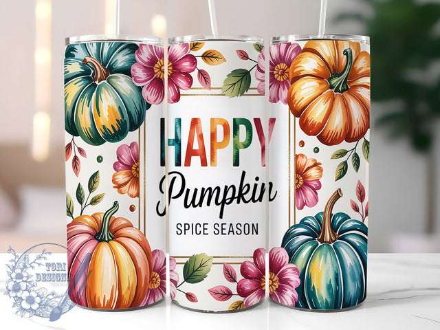 Pumpkin Spice Latte Fall Coffee Tumbler, Fall Coffee Cup Wrap, Autumn Latte Mug, 20oz Pumpkin Cup, Cozy Fall Season Tumbler, PSL Lover Sublimation, Cute Fall Wrap Sublimation ToriDesigns 
