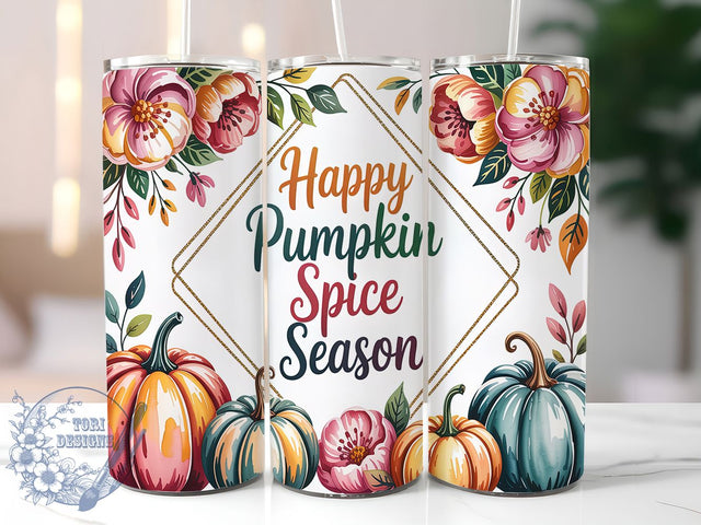 Pumpkin Spice Latte Fall Coffee Tumbler, Fall Coffee Cup Wrap, Autumn Latte Mug, 20oz Pumpkin Cup, Cozy Fall Season Tumbler, PSL Lover Sublimation, Cute Fall Wrap Sublimation ToriDesigns 
