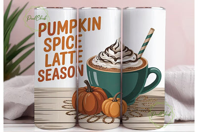 Pumpkin Spice Latte Season 20oz Tumbler Sublimation PixelChick 