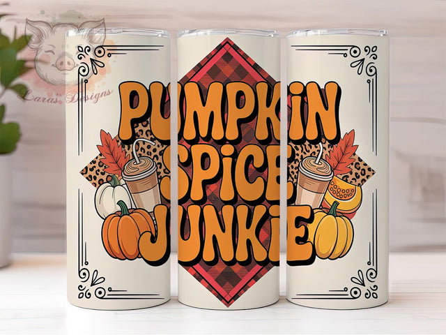 Pumpkin Spice Leopard Fall Tumbler, Leopard Print Fall Cup, 20oz PSL Obsessed Tumbler, Coffee Addict Gift Wrap, Autumn Leopard Sublimation, Seasonal Coffee Humor Cup, Basic Fall Tumbler Sublimation Lara' s Designs 