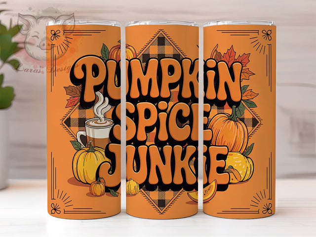 Pumpkin Spice Leopard Fall Tumbler, Leopard Print Fall Cup, 20oz PSL Obsessed Tumbler, Coffee Addict Gift Wrap, Autumn Leopard Sublimation, Seasonal Coffee Humor Cup, Basic Fall Tumbler Sublimation Lara' s Designs 