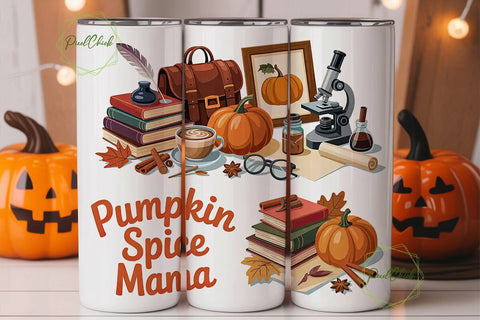 Pumpkin Spice Mama 20oz Tumbler Wrap Sublimation PixelChick 