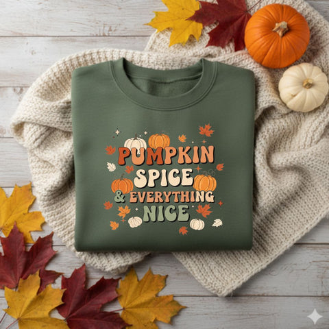 Pumpkin Spice PNG, Everything Nice PNG, Fall Sublimation Design, Autumn Coffee Clipart, Cozy Fall PNG for Shirts, Mugs, Crafts, Autumn Png SVG TiffsCraftyCreations 