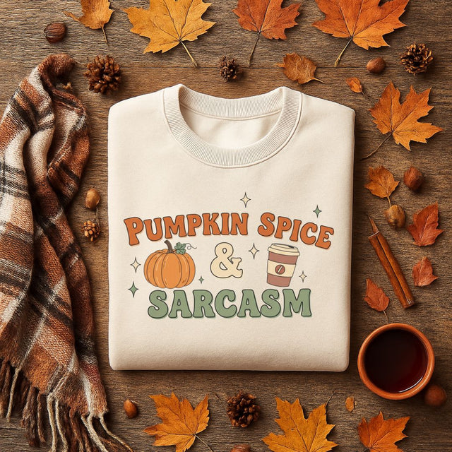 Pumpkin Spice PNG, Sarcasm Quote PNG, Funny Fall Sublimation, Autumn Coffee Clipart, Cozy Fall PNG for Shirts, Mugs, Crafts, Fall Png Design SVG TiffsCraftyCreations 