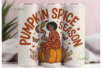 Pumpkin Spice Season 20oz Tumbler Sublimation PixelChick 