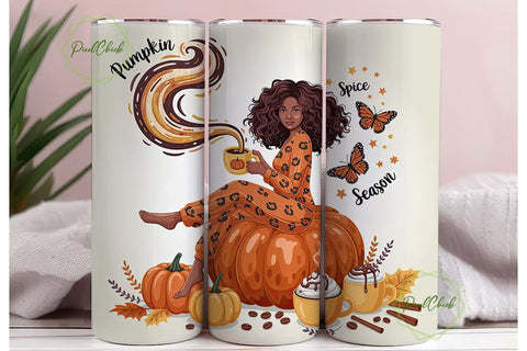 Pumpkin Spice Season 20oz Tumbler Sublimation PixelChick 