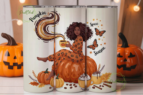 Pumpkin Spice Season 20oz Tumbler Sublimation PixelChick 