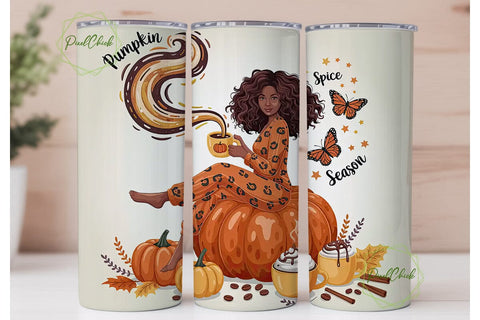 Pumpkin Spice Season 20oz Tumbler Sublimation PixelChick 