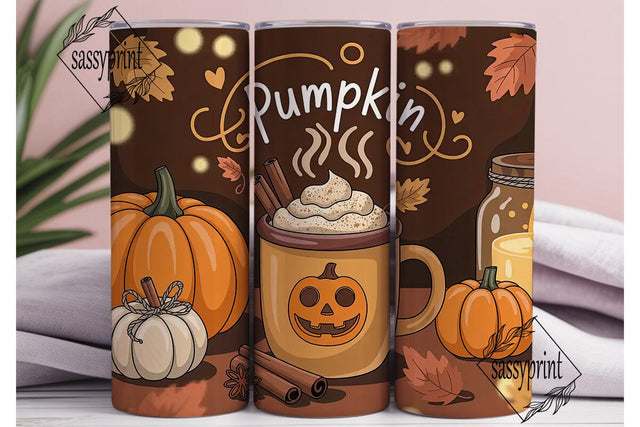 Pumpkin Spice Season 20oz Tumbler Sublimation sassyprint 