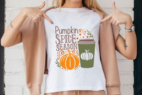 Pumpkin Spice Season| Fall Latte SVG Cutting Files. SVG CosmosFineArt 