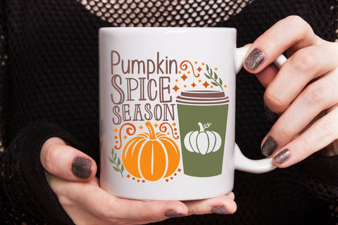 Pumpkin Spice Season| Fall Latte SVG Cutting Files. SVG CosmosFineArt 