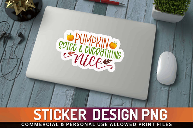 Pumpkin spice & Sticker Design Sublimation Regulrcrative 