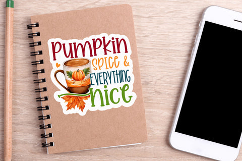 Pumpkin spice & Sticker Design Sublimation Regulrcrative 