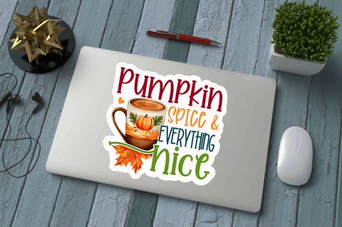 Pumpkin spice & Sticker Design Sublimation Regulrcrative 