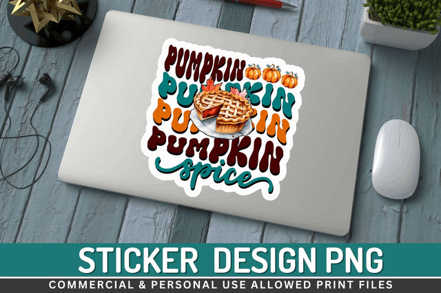 Pumpkin spice Stickers Design Sublimation Regulrcrative 