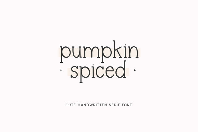 Pumpkin Spiced - Cute Typewriter Font Font KA Designs 