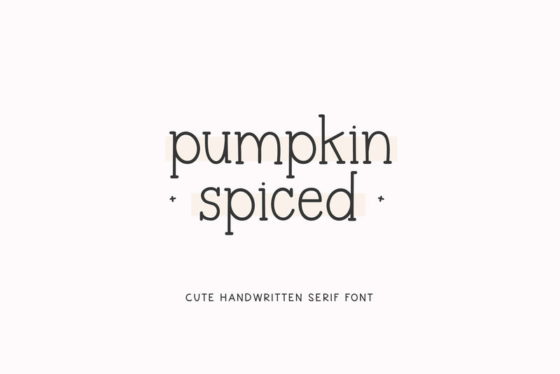 Pumpkin Spiced - Cute Typewriter Font Font KA Designs 